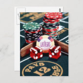 Carte Postale Casino de Las Vegas (Devant / Derrière)