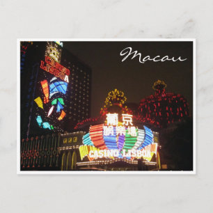 Carte Postale casino lumières lisboa