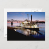 Carte Postale Casino Riverboat à Dusk (Devant / Derrière)