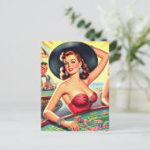 Carte Postale Casino vintage filles (Debout devant)