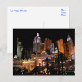 Carte Postale Casinos du Strip, Nevada Post Card (Devant / Derrière)