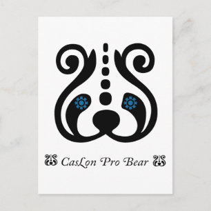 Carte Postale Caslon Pro Bear