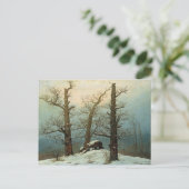 Carte Postale Caspar David Friedrich Cairn en neige (Debout devant)