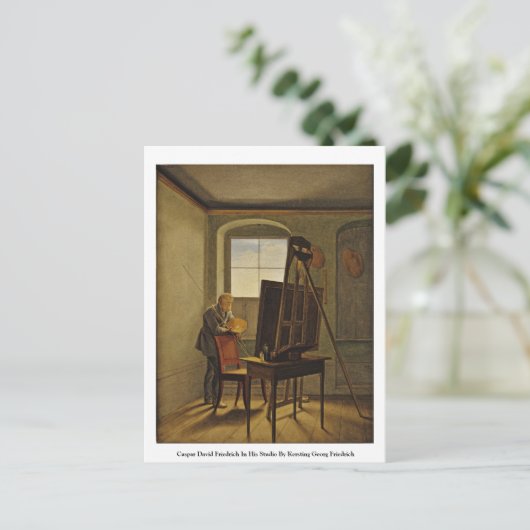 Carte Postale Caspar David Friedrich Dans Son Studio (Debout devant)