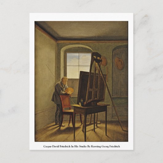 Carte Postale Caspar David Friedrich Dans Son Studio (Devant)