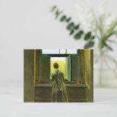 Carte Postale Caspar David Friedrich Femme à la fenêtre (Debout devant)