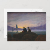 Carte Postale Caspar David Friedrich - Lever de lune au-dessus d (Devant / Derrière)