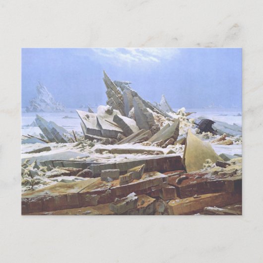 Carte Postale Caspar David Friedrich - Mer Polaire (Devant)