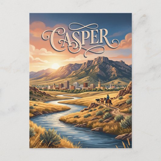 Carte Postale Casper, Wyoming (Devant)
