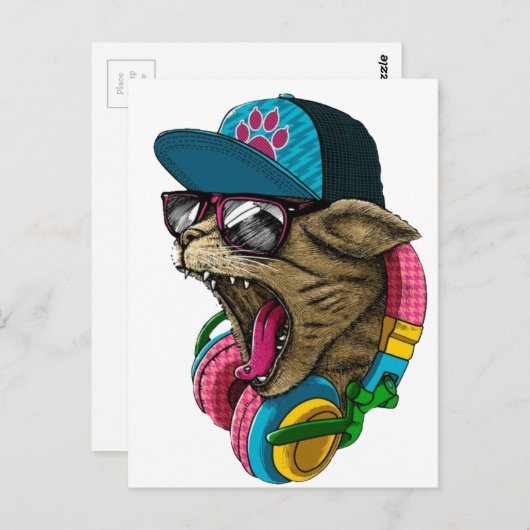 Carte Postale Casque (Devant / Derrière)