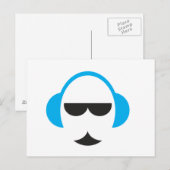 Carte postale Casque bleu (Devant / Derrière)