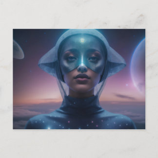 Carte Postale Casque bleu ET