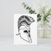Carte Postale Casque Corinthien monochrome (Debout devant)