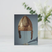 Carte Postale Casque de combat européen, c.500 (Debout devant)