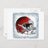 Carte Postale Casque de football Pop Art (Devant / Derrière)