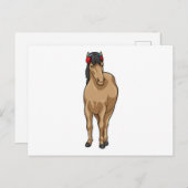 Carte Postale Casque de musique à cheval (Devant / Derrière)