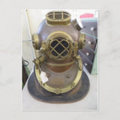 Carte Postale Casque de plongée (Devant)