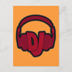 Carte Postale casque DJ musique