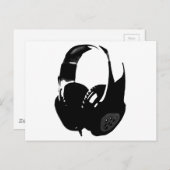 Carte Postale Casque Pop Art (Devant / Derrière)