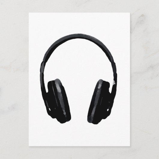 Carte Postale Casque Pop Art (Devant)