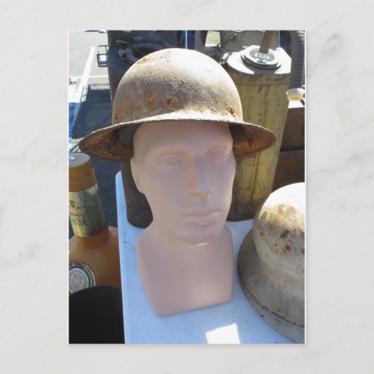 Carte Postale Casque rouillé (Devant)