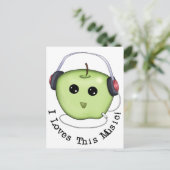 Carte Postale Casque vert Apple (Debout devant)