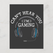Carte Postale Casques Gamer cool Nerd Pro Im Gaming Cadeau (Devant)