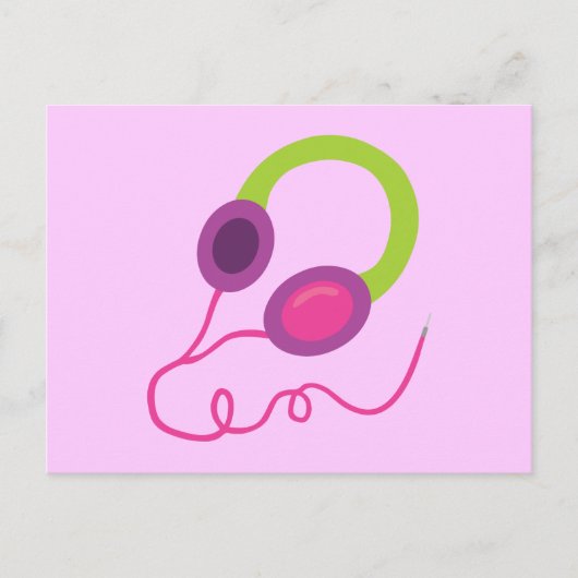Carte Postale Casques Neon (Devant)
