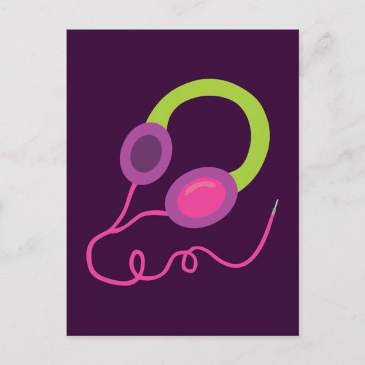 Carte Postale Casques Neon (Devant)