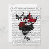 Carte Postale Casquette britannique de thé après-midi (Devant / Derrière)