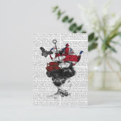 Carte Postale Casquette britannique de thé après-midi (Debout devant)