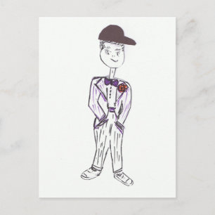Carte Postale Casquette de baseball noir
