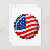 Carte Postale CASQUETTE de bouteille USA (Devant / Derrière)