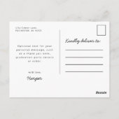 Carte Postale Casquette de diplôme doodé avec rayons (Dos)