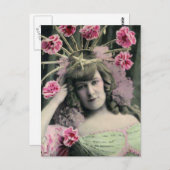 Carte Postale Casquette de fleurs (Devant / Derrière)