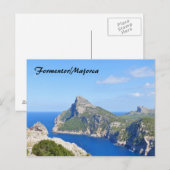Carte postale casquette de Formentor - Mallorca (Devant / Derrière)