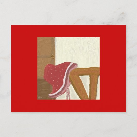 Carte Postale Casquette de fraises (Devant)