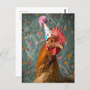 Carte Postale Casquette de la fête du poulet