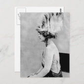 Carte Postale Casquette de plumes sauvages, début des années 190 (Devant / Derrière)