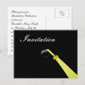 Carte Postale Casquette diplômé, Fête de diplôme Invitation (Devant / Derrière)