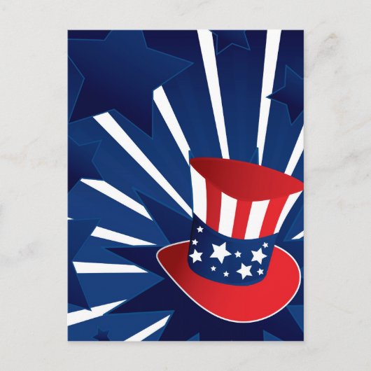 Carte Postale Casquette d'Oncle Sam (Devant)