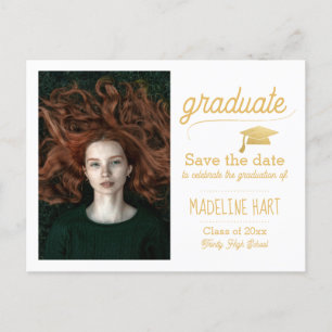 Carte Postale Casquette d'or Faux   Graduation   Enregistrer La 