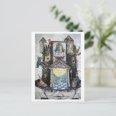 Carte Postale casquette drôle (Debout devant)