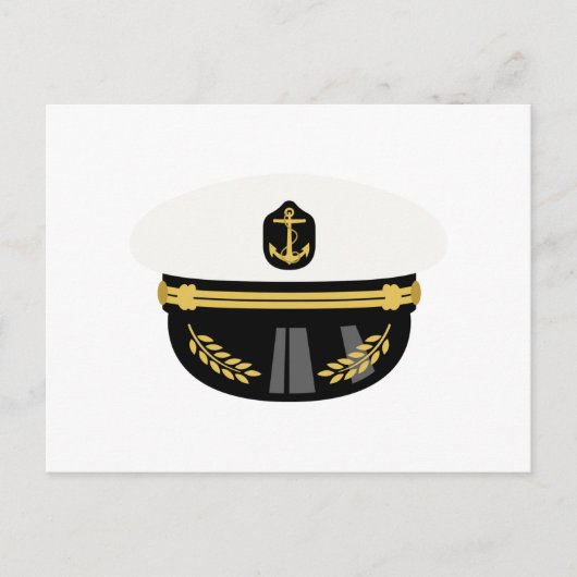 Carte Postale Casquette du capitaine de mer (Devant)