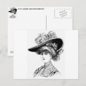 Carte Postale Casquette féminin (Devant / Derrière)