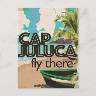 Carte Postale Casquette Juluca Anguilla vacances Vintages Affich