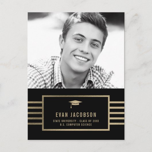 Carte postale Casquette or EDITABLE COULEUR Gradua (Devant)