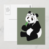 Carte Postale Casquette Panda (Devant / Derrière)