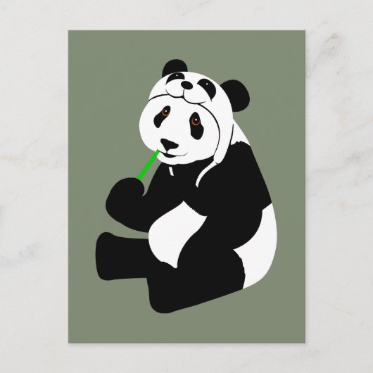Carte Postale Casquette Panda (Devant)