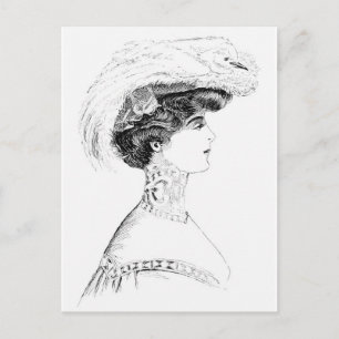 Carte postale Casquette pour dames